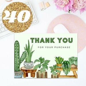 Greenery Thank You Card Set